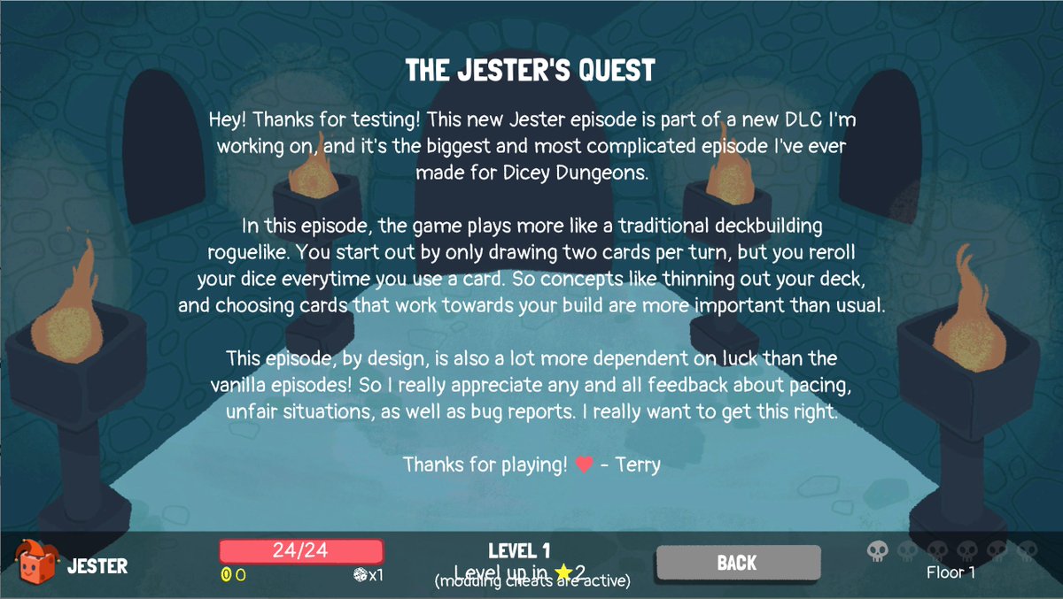 Dicey Dungeons Reunion Design The Jester distractionware